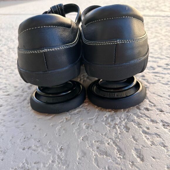 Z-CoiL Pain Relief Footwear  Z-Breeze Black Leather Sandal sz 10 NEW - Picture 8 of 13